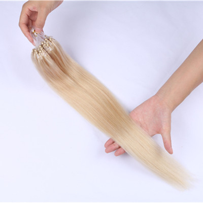 Unprocessed micro ring loop remy hair extensions,Double drawn virgin hair, micro loophair extensions 1g HN232